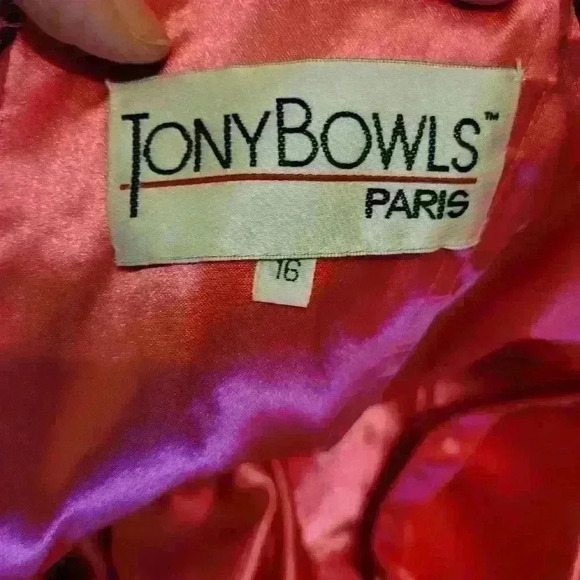 Tony Bowls Paris | Gorgeous Gown in Pinks and Oranges Size 16 - Picture 5 of 9